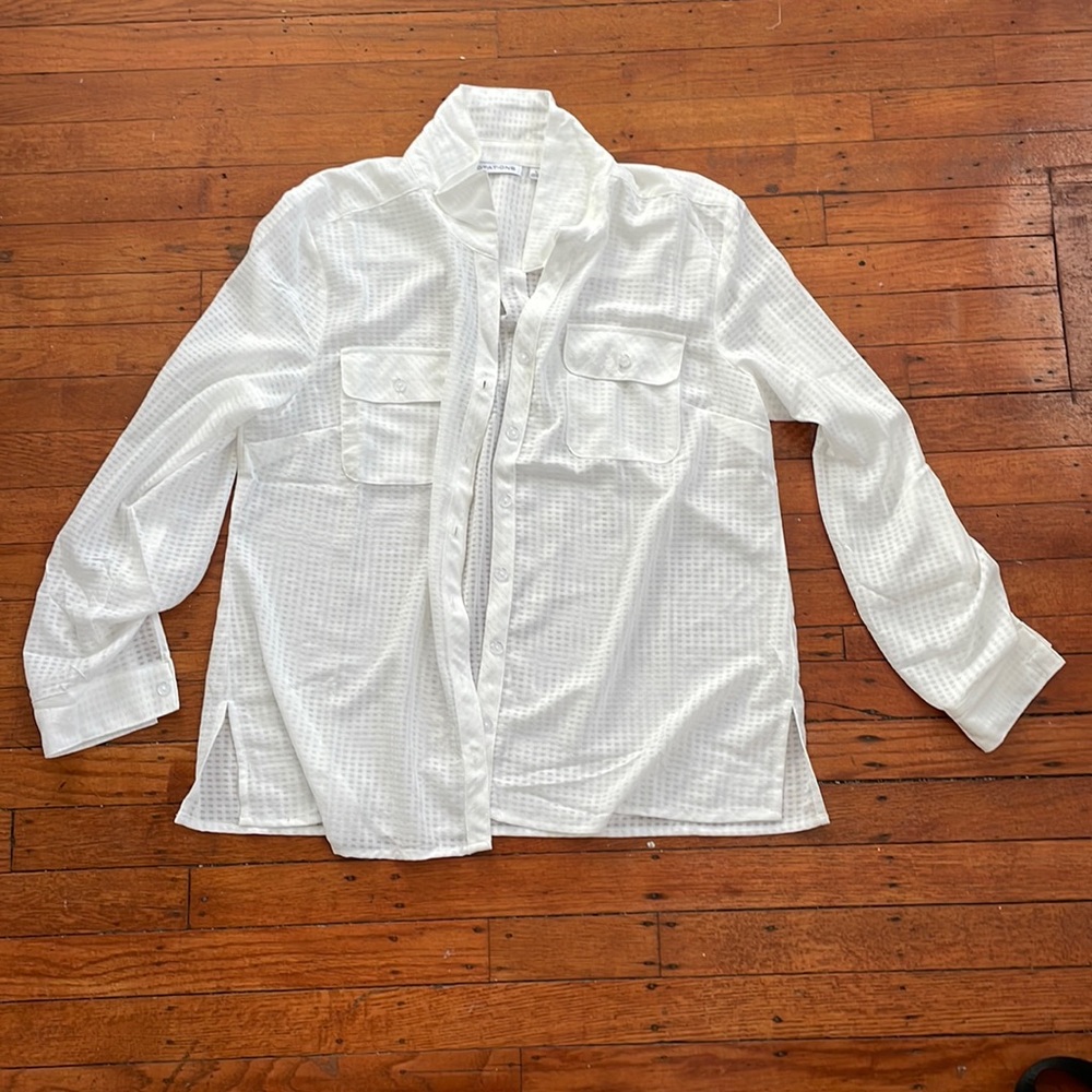 Sheer Button-down